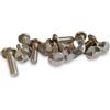 YEPENG M3 M4 M5 M6 Viti rotonde di sicurezza bulloni a testa unidirezionale passo del filetto vite maschio in acciaio inossidabile 7/8/10/12/20 / 38mm di lunghezza(M4 x 38mm (8pcs))