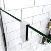 GENERIC Doppio Gancio porta-accessori portasciugamani adattabile box doccia in Acciaio inox Cromato Lucido da 8-10 mm