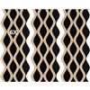 Generico Set 6 pannelli effetto dogato rivestimento parete soffitto polimero plastico interno esterno 20x240 cm incastro laterale tagliabili rigidi decorativi nero e legno pvc doppia onda