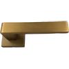 SECUREMME MANIGLIA QUADRA KIT ROMA IN ALLUMINIO BRONZATO F4 SINGOLA PER PORTA BLINDATA Q8 ROSETTA QUADRA 54X54X10 PZ 1, POTETE MONTARE LA MANIGLIA CON O SENZA MOLLA DI RITORNO