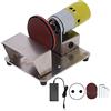 Fafeicy Levigatrice Elettrica a Disco e Nastro 3 Pollici per Legno Plastica Vetro con 20 Carte Abrasive 6000 giri/min 110-240V