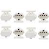 Aexit 8Pcs 2G7-F447 AC 500V 2A H Portalampada fluorescente a fluorescente con base a tubo ID: 366939
