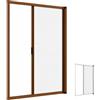 Paluplus Zanzariera Laterale a Rullo per Porta, Misura 150x250 cm, Tenda Riducibile con Struttura in Alluminio e Chiusura a Gancio, Montaggio veloce, per zanzare e insetti -3719F -8,1 (Marrone)