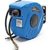 Wiltec Avvolgitubo automatico 10m + 1m Avvolgitore tubo aria compressa a parete girevole a 180°