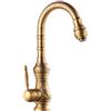 LAKKOAKOAA Rubinetto Cucina Rubinetto Lavello - Anticato Vintage Stile Girevole A 360 ° Monocomando Ottone Miscelatore Cucina Con Regolazione Caldo E Freddo, Rubinetto Lavello Cucina, Bronzo