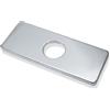 Murtenze Piastra di copertura per foro del rubinetto del lavandino da 15,2 cm, piastra cromata per rubinetto, in acciaio inox, per cucina, bagno, lavello con 1 foro o 3 fori da 10 cm, 1 confezione