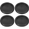 QUARKZMAN 4pz Guarnizioni in Gomma 3-1/8 (80mm) Foro Perforazione, 2-3/4 (70mm) ID Tappi a Foro Doppio Lato Ring Guarnizione per Protezione Cavi Fili del Firewall, Nero
