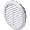 Epicing Griglia di ventilazione - Diametro 12,5 cm, in plastica bianca, per presa d'aria azione di filtraggio contro polvere insetti e affini modello T 32