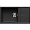 Elleci LGU41040 | Lavello da incasso GRANITEK UNICO 410 | Colore : Nero