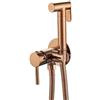 FQYEP Doccino Bidet Per Wc Con Miscelatore Maniglia Singola Ottone Spruzzatore Portatile Per Bidet Acqua Calda E Fredda Multifunzione oro Rosa