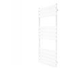 Monster Shop Radiatore Verticale Per Asciugamani A Pannello Piatto Di Design 1200mm X 450mm Binario Riscaldato Per Bagno Bianco Montato A Parete In Acciaio Kit Di Fissaggio E Staffe Con Spazzola Inclusi