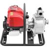 WAPHOERTE Pompa dell'acqua a benzina a 4 tempi, 1,2 kW, può essere utilizzata come pompa per laghetto e pompa da giardino, dotata di imbuto e filtro dell'aria, portata 135 l/min, altezza di mandata 30 m