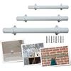 Parpyon® Corrimano a muro Scala Tubo passamano Prodotto 100% Italiano Fissaggio a parete