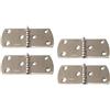 FP INOX Cerniera in Acciaio Inox, 100 x 40 mm, Spessore 1,5 mm, Confezione da 4 Pezzi