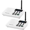 MERHOVO Sistema interfonico, di interfono wireless a lungo raggio da 1 miglio for la comunicazione tra uffici domestici e aziendali da una stanza all'altra.,Qualità audio chiara(2 Unit White)