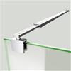 S'AFIELINA Barra angolare regolabile 700-1200mm, acciaio inox, vetro 8-10mm (3 pz)