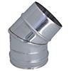 MBM Curva 45 canna fumaria DN 250 tubo acciaio inox 316