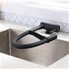 XJTNLB Rubinetto Cucina Pieghevole con Doccetta Estraibile Nero Rubinetto Pieghevole Lavello Gomma Cucina Miscelatore Cucina Sottofinestra Abbattibile