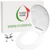 HYDRO HOME Copriwater Compatibile Pozzi Ginori Serie Piemonte e Piemontesina, Tavoletta Wc In Plastica Termoindurente, Cerniere in Acciaio Regolabili Fissaggio dal basso, Sedile wc made in italy