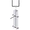 Generico MARRA EDILE PALO TESTATA 50X45 MM PALI VIGNETO RECINZIONE ACCIAIO ZINCATO H 265 CM