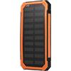 Luqeeg Caricatore Solare Banca di Potenza, 20000mAh Ricarica Veloce Doppio USB Custodia per Banca di Energia Solare Mobile Kit Fai Da Te per i Viaggi Campeggio Attività All'aperto(Arancia)