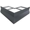 MINUTA PROFILI Angolare Esterno per Profilo gocciolatoio Alluminio Nor Per Balconi e Terrazze 16X16 cm (ANTRACITE)