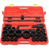 Sengfwin Set di boccole profonde impatto 26 pezzi 3/4 e 1 21-65 mm Prese auto camion scatola a cricchetto Kit di strumenti manicotto camion cricchetto manicotto chiave Kit con chiave a cricchetto