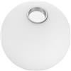 WATIIFUFU Paralume Design Moderno e Minimalista Diffonde Luce Delicatamente di Vetro Sferico Bianco Opaco per Lampade a Sospensione E27 per Cucina e Interni