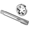 NINHFTDROU Strumenti di filettatura Set di maschi e filiere UNEF da 5/8-24 destro, maschio for filettatura a macchina UNEF da 5/8 x 24 e filiera tonda