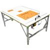 JOXLOVER Banco da lavoro multifunzionale for la lavorazione del legno Tavolo da sega pieghevole portatile Sega da tavolo Decorazione Banco da lavoro pieghevole fai-da-te (80 * 120cm) Facile da usare