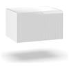 Aqa Design base portalavabo 1 cestone, mobile sottolavabo nr1 cassetto con scorrimento e chiusura soft close, maniglia a gola pantografata, Made in Italy - Bianco - 60x45x35 cm