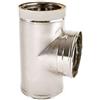 Generico Raccordo a T 90° acciaio inox doppiaparete per canna fumaria coibentata (DIAMETRO 150/200)