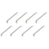 Alberts Set di 8 profili a U, in plastica, bianco, 2000 x 21 x 10 mm