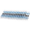 Mintice 100 X sigillo di saldatura termoretraibile elettrico culo connettori terminali a filo impermeabile Saldanti Saldare auto isolato giunzioni crimper elettrico kit Blu 14-16 AWG valutare