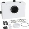 Wiltec 3/1 Piccolo impianto di sollevamento 600 W con trituratore, impianto di sollevamento fino a 10 m di altezza, impianto di sollevamento delle acque reflue con 3 ingressi, per WC e doccia