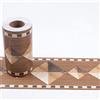 Dostear Bordi Greche Pannelli Adesivi Bordo Adesivo per Pareti Striscia Adesiva Muro Decorativa Greca Adesiva per Parete triangolo marrone 10 X 1000CM