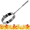 BG INVEST Morsetto per Tubo in Acciaio Inossidabile INOX - Supporto per Tubo per Montaggio a Parete - Completo di Vite e Tassello - Collare Fascetta Murale - Fascetta Stringitubo - Diametro 200 mm - Ø 200 mm