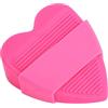 BBTISG Fermaporta a Cuneo, Fermaporta Antiscivolo a Forma di Cuore Protezione per Pareti Riutilizzabile Fermaporta a Cuneo in PVC (rosa)