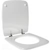 IDROTOP Copriwater dedicato per GLOBO STONE 45 legno POLIESTERE pregiato cerniera inox Bianco
