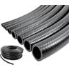 Schlauchland 20m NBR TUBO flessibile Ø 19 x 27 mm per Carburanti Olio Gasolio Diesel E10-100°C nero ** MOLTE DIMENSIONI e LUNGHEZZE ** Rinforzato con Tessuto Gomma ISO 73379 Auto Moto Trattore SAE J30