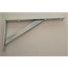 OEM SYSTEMS Mensola con Saetta in Acciaio Zinco Cromato misura 20 cm Spessore 3 mm 2pz