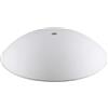 ORION LIGHTSTYLE Vetro con foro 12 mm, vetro di ricambio 22-30 cm, paralume in vetro bianco, foro centrale (diametro 300 mm)
