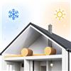 FUTURAZeta® - Isolamento Coibentazione Soffitta Sottotetto Facile Fai da Te - Blocca il Caldo in Inverno mantiene il Fresco in Estate - Lana Minerale spessore 60 mm - Rotolo 15 metri quadrati
