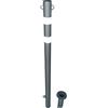 Safemax Paletto parapedonale antracite Safemax in ferro. Altezza cm 100 diametro mm. 60 - occhielli per catena - bande rifrangenti