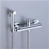 YYBAO Spruzzatore per Bidet Portatile, Bidet Portatile Kit Acqua Calda e Fredda Doccetta per Bidet a Mano a Parete Ottone Doccetta Bidet con Tubo Doccia da 1.5m(Chrome)