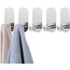 HIRAIDAI Gancio Da Bagno Autoadesivo Confezione Da 5 Chiodi Per Specchio Ovale In Acciaio Inox Per Cucina E Bagno, Senza Fori, Spazzolati