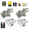 Dieffematic KIT CROMO MOTORE PER CANCELLO A BATTENTE 230V INTERRATO CON 2 CASSE INOX