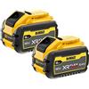 DEWALT DCB547 - Batteria XR FLEXVOLT 9.0Ah, 18 V/54 V, DCB547-XJ-Twin Pack, 18 V, giallo, confezione da 2