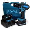 Generico Kit Trapano Avvitatore con Percussione + Avvitatore ad impulsi 2 Batterie 68V