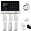 HUXGO® HXA003 Antifurto casa wireless WiFi + GSM 4G con sirena | Kit allarme casa senza fili: 3x rilevatori di movimento, 3x sensori di allarme per finestre/porte | Allarme Casa, Appartamento